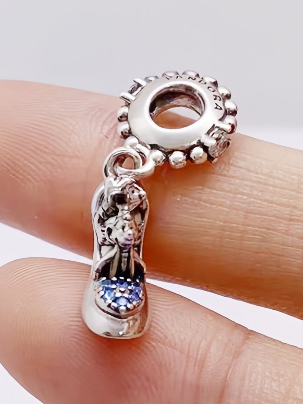 Pandora Disney Cinderella Glass Slipper & Mice Dangle Charm